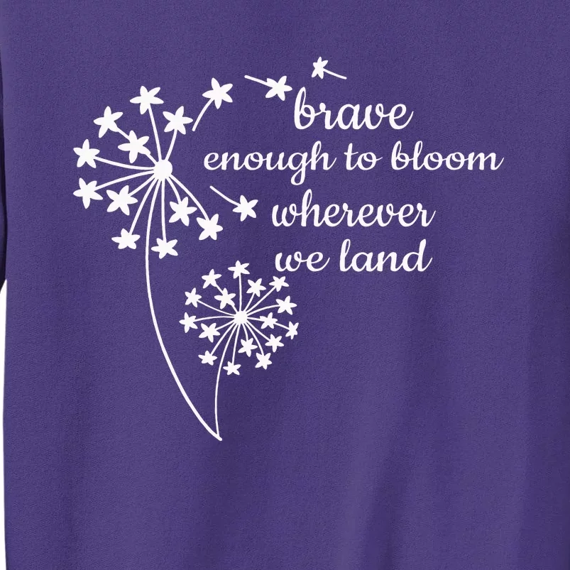 Brave Enough To Bloom Month US Army Veteran Sweatshirt