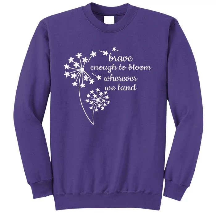 Brave Enough To Bloom Month US Army Veteran Sweatshirt