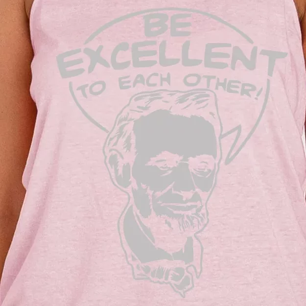 Be Excellent To Each Other Women's Knotted Racerback Tank