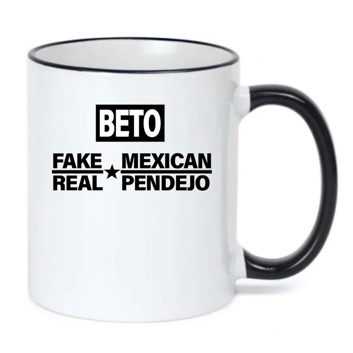 Beto Fake Mexican Real Pendejo Black Color Changing Mug