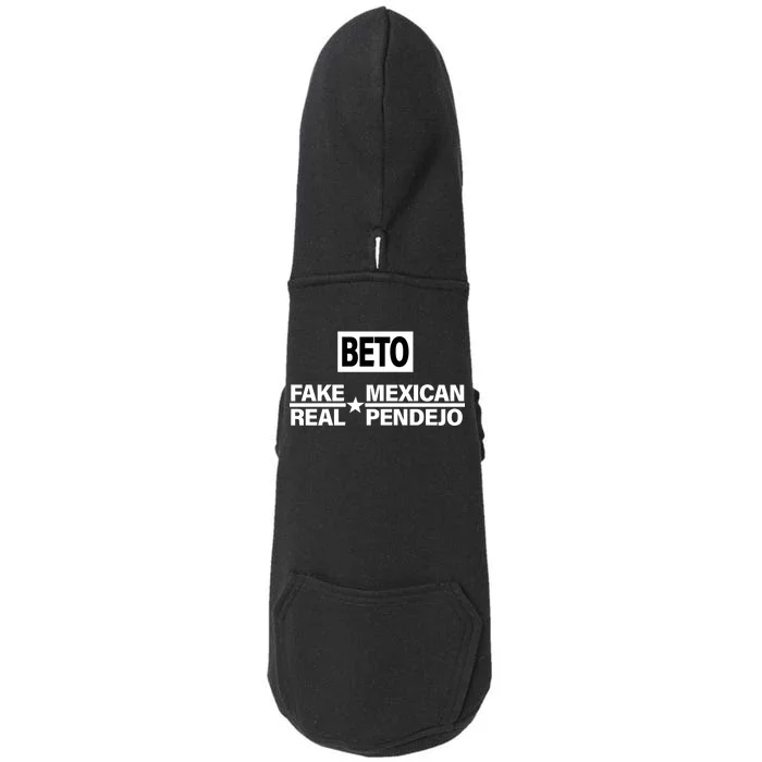 Beto Fake Mexican Real Pendejo Doggie 3-End Fleece Hoodie