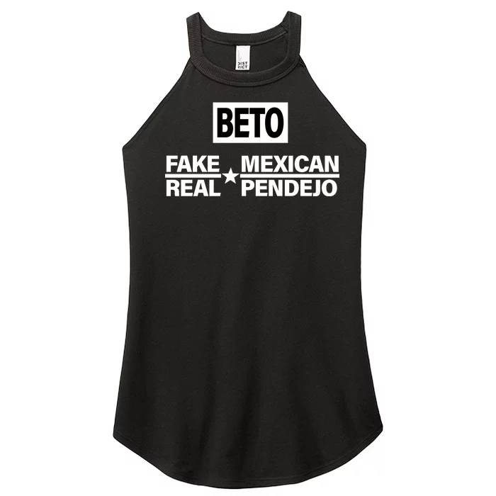 Beto Fake Mexican Real Pendejo Women’s Perfect Tri Rocker Tank