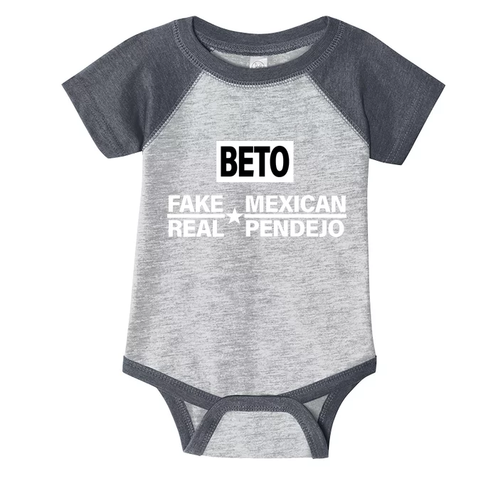 Beto Fake Mexican Real Pendejo Infant Baby Jersey Bodysuit