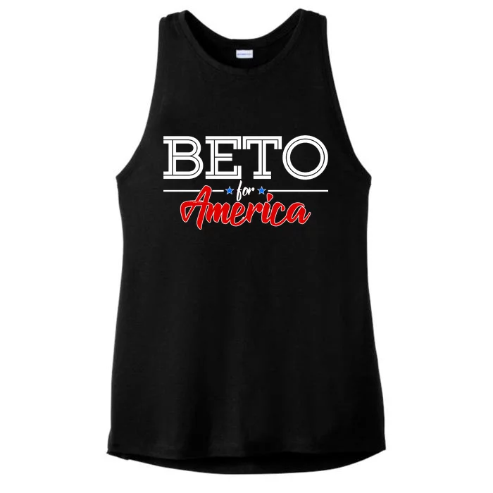 Beto For America Ladies Tri-Blend Wicking Tank