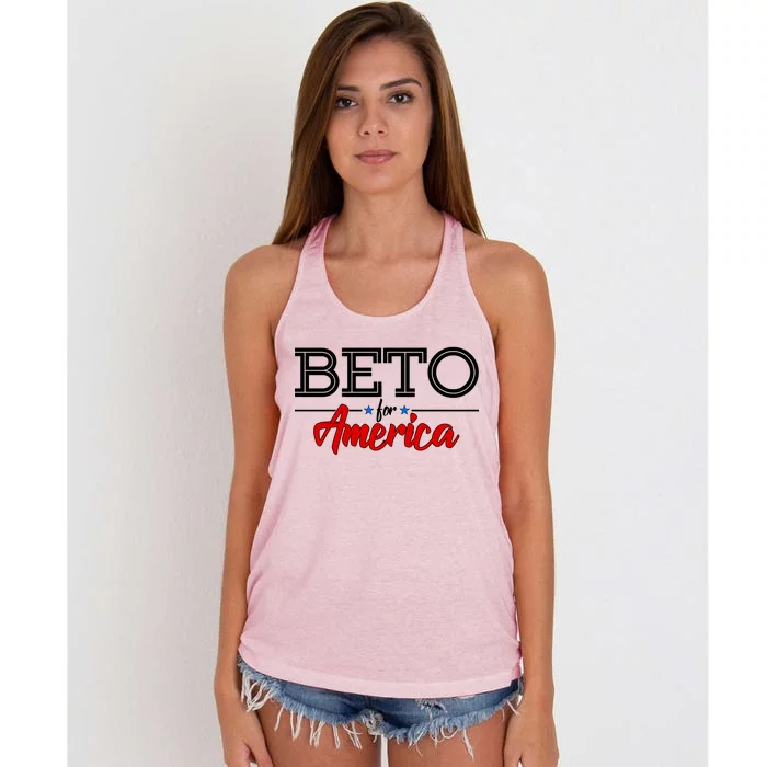 Beto For America Women's Knotted Racerback Tank