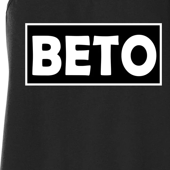 Beto For President Simple Logo Women's Racerback Tank