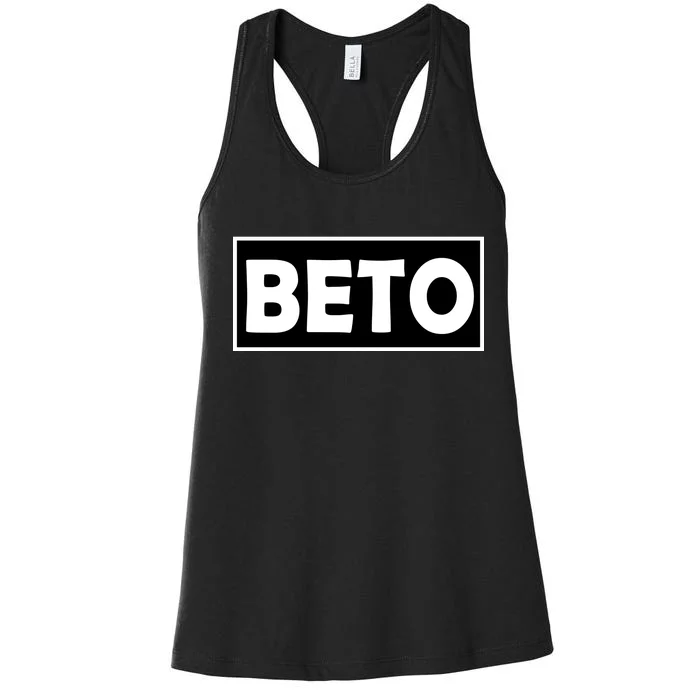 Beto For President Simple Logo Women's Racerback Tank