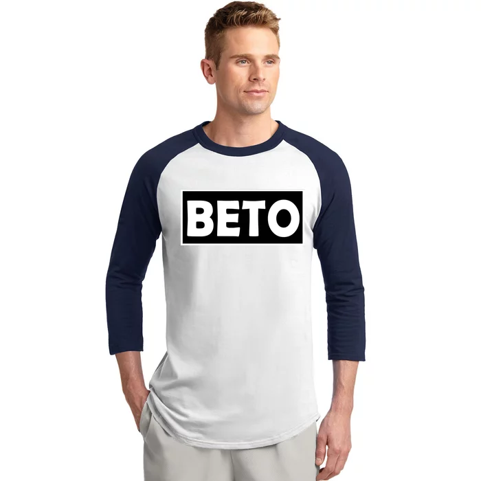 Beto For President Simple Logo Baseball Sleeve Shirt