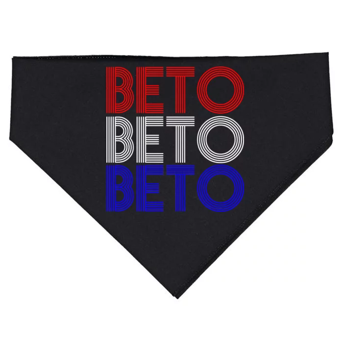 Beto For Senate Texas Election Retro USA-Made Doggie Bandana