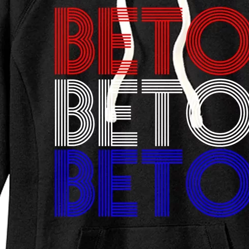 Beto For Senate Texas Election Retro Women's Fleece Hoodie