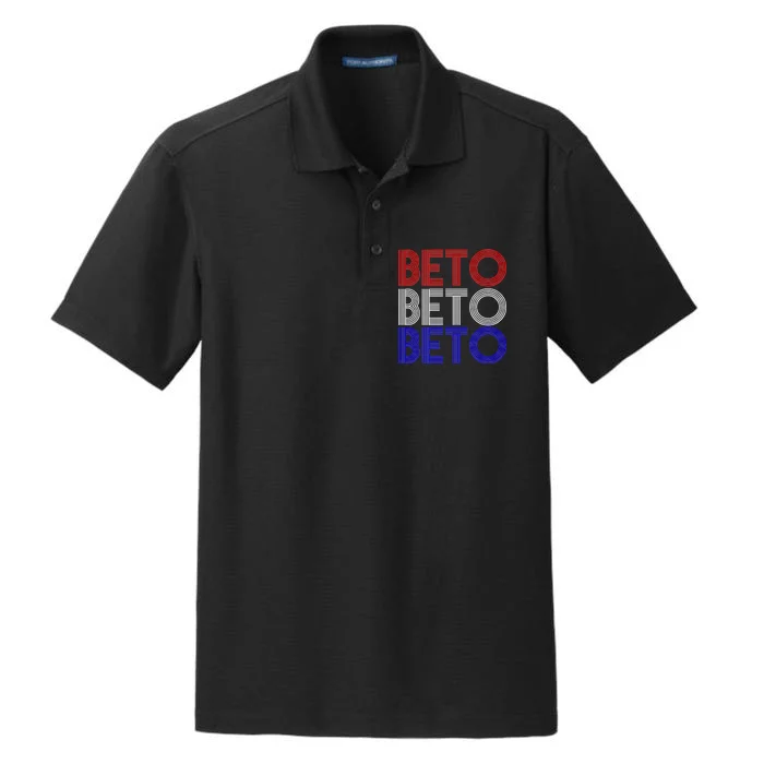 Beto For Senate Texas Election Retro Dry Zone Grid Performance Polo