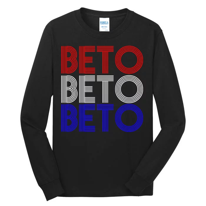 Beto For Senate Texas Election Retro Tall Long Sleeve T-Shirt