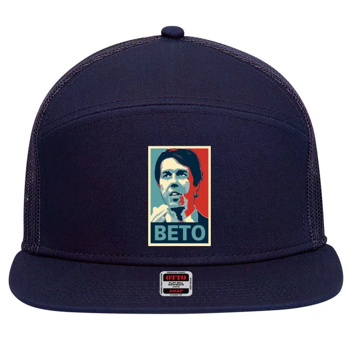 Beto O'Rourke Democrat Senate Texas Vote Supporters 7 Panel Mesh Trucker Snapback Hat