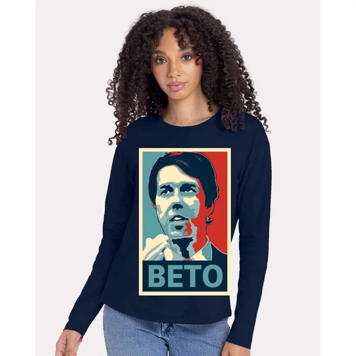 Beto O'Rourke Democrat Senate Texas Vote Supporters Womens Cotton Relaxed Long Sleeve T-Shirt