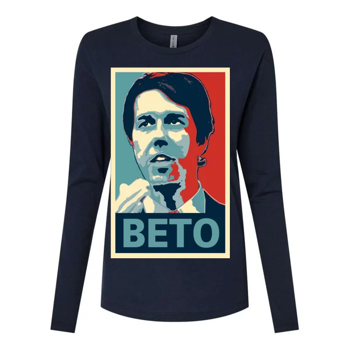 Beto O'Rourke Democrat Senate Texas Vote Supporters Womens Cotton Relaxed Long Sleeve T-Shirt