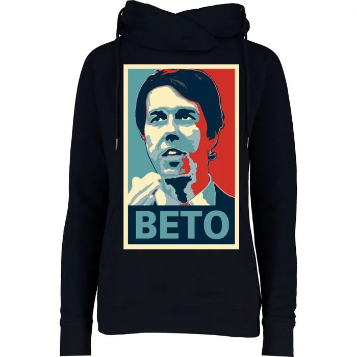 Beto O'Rourke Democrat Senate Texas Vote Supporters Womens Funnel Neck Pullover Hood