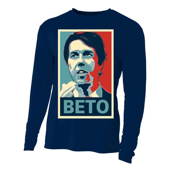 Beto O'Rourke Democrat Senate Texas Vote Supporters Cooling Performance Long Sleeve Crew