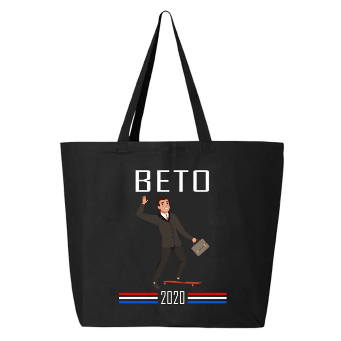 Beto O'Rourke For President Skateboarding 25L Jumbo Tote