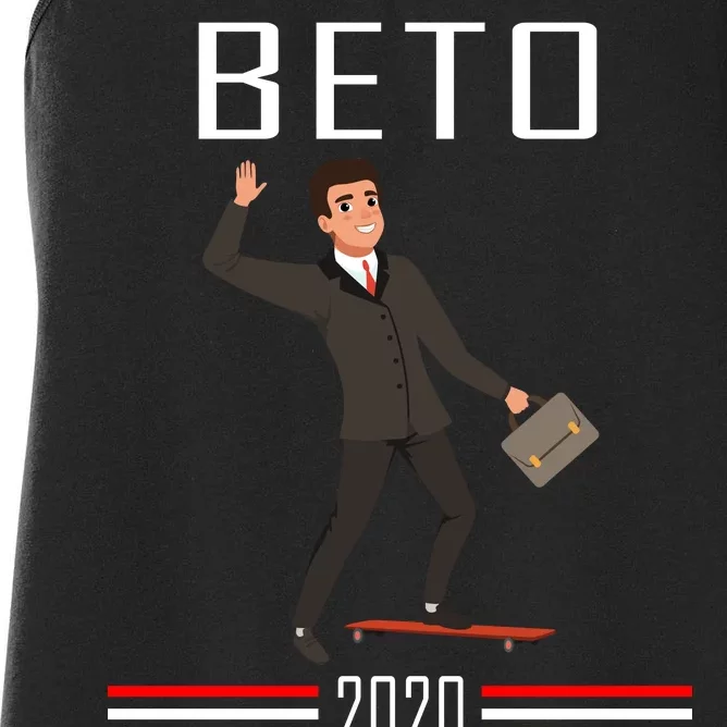 Beto O'Rourke For President Skateboarding Women's Racerback Tank