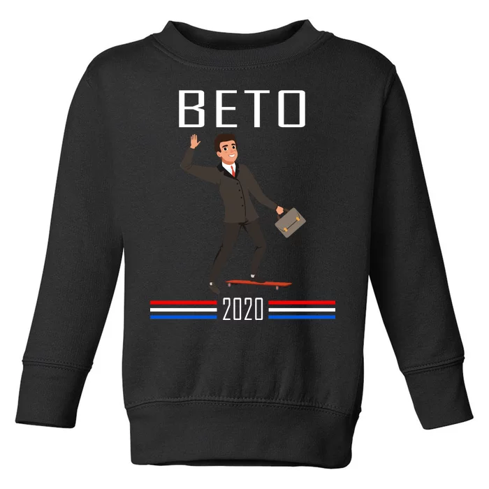 Beto O'Rourke For President Skateboarding Toddler Sweatshirt