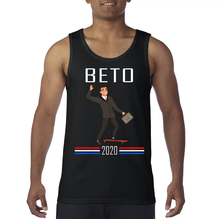 Beto O'Rourke For President Skateboarding Tank Top