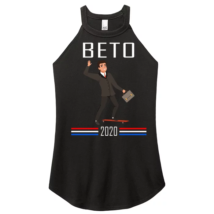 Beto O'Rourke For President Skateboarding Women’s Perfect Tri Rocker Tank