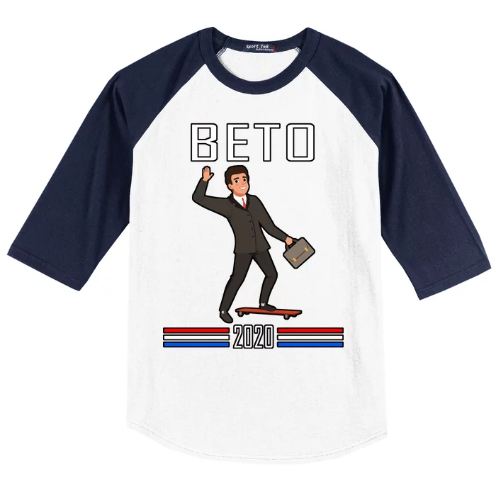 Beto O'Rourke For President Skateboarding Baseball Sleeve Shirt