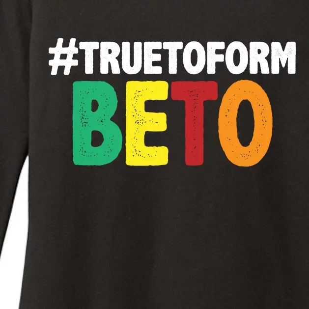 Beto O'Rourke True To Form Womens CVC Long Sleeve Shirt