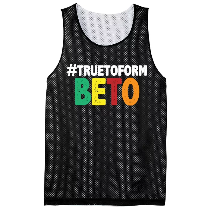 Beto O'Rourke True To Form Mesh Reversible Basketball Jersey Tank