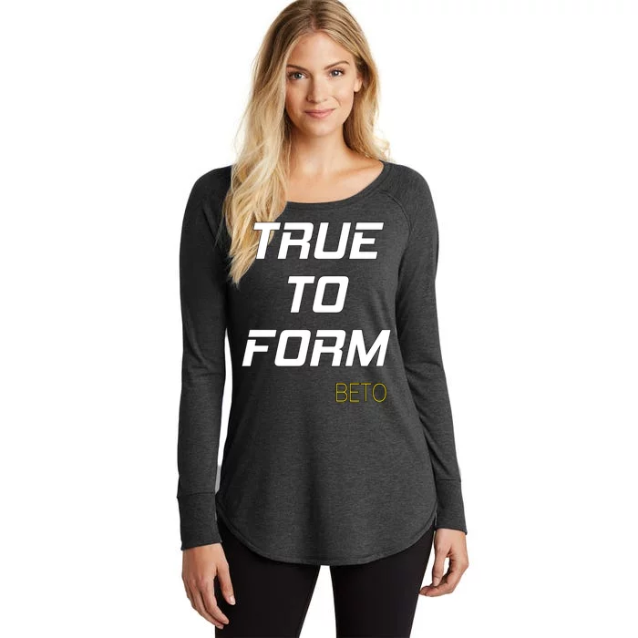 Beto True to Form Women's Perfect Tri Tunic Long Sleeve Shirt