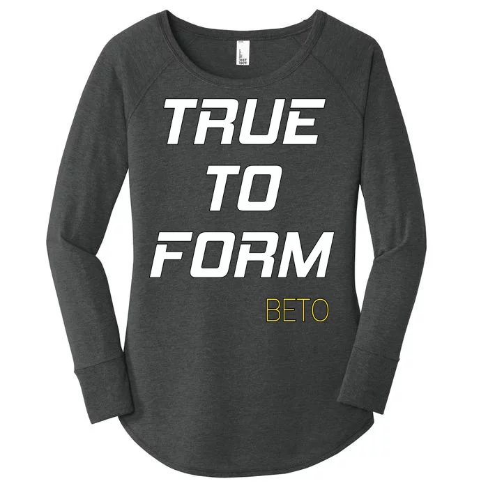 Beto True to Form Women's Perfect Tri Tunic Long Sleeve Shirt