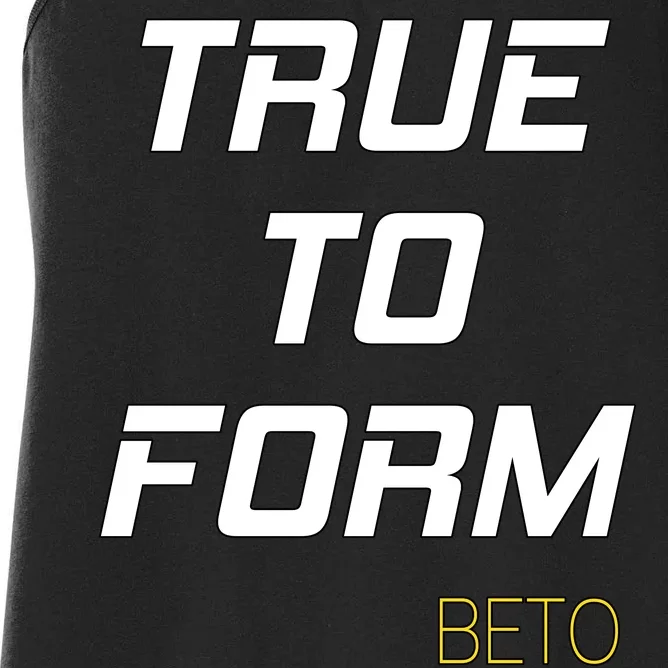 Beto True to Form Women's Racerback Tank