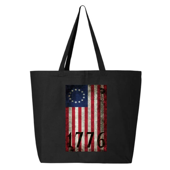 Betsy Ross 1776 13 State Original Colonies Flag 25L Jumbo Tote