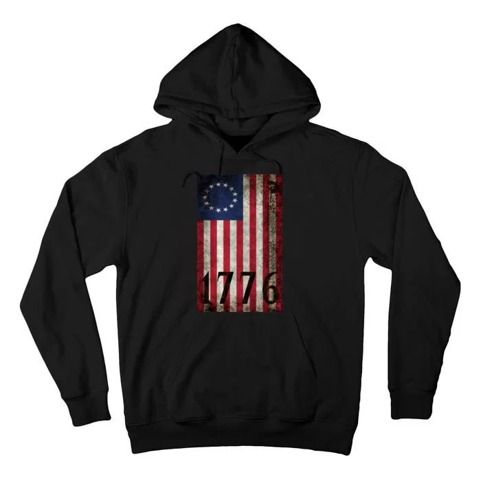 Betsy Ross 1776 13 State Original Colonies Flag Tall Hoodie