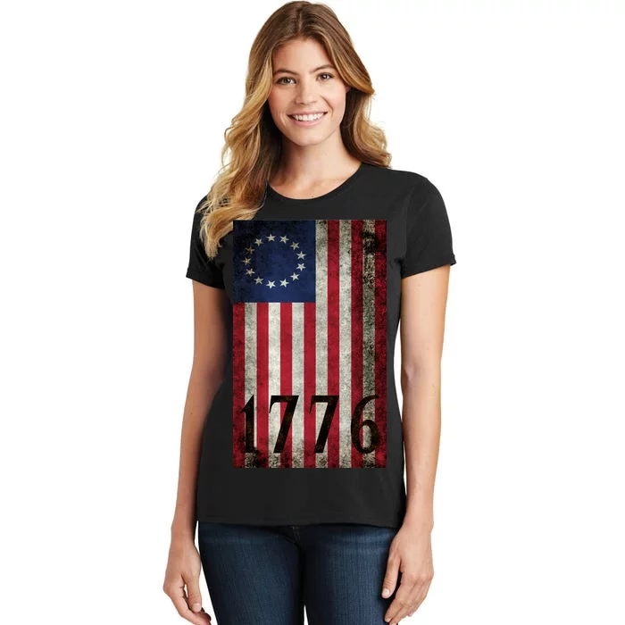 Betsy Ross 1776 13 State Original Colonies Flag Women's T-Shirt