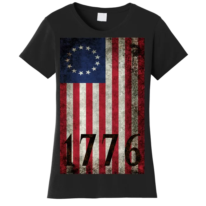 Betsy Ross 1776 13 State Original Colonies Flag Women's T-Shirt