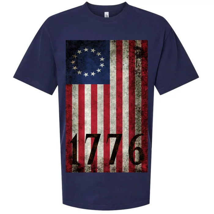 Betsy Ross 1776 13 State Original Colonies Flag Sueded Cloud Jersey T-Shirt