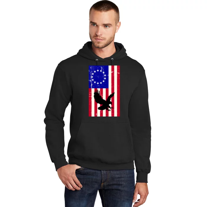 Betsy Ross 4th Of July American Flag Hoodie