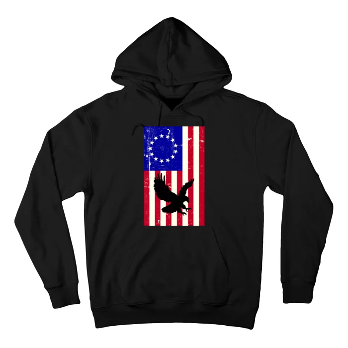 Betsy Ross 4th Of July American Flag Hoodie