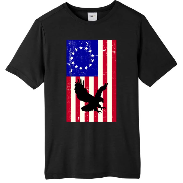 Betsy Ross 4th Of July American Flag ChromaSoft Performance T-Shirt