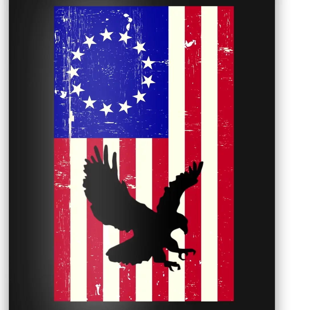 Betsy Ross 4th Of July American Flag Poster