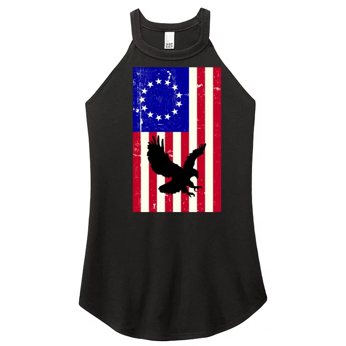 Betsy Ross 4th Of July American Flag Women’s Perfect Tri Rocker Tank