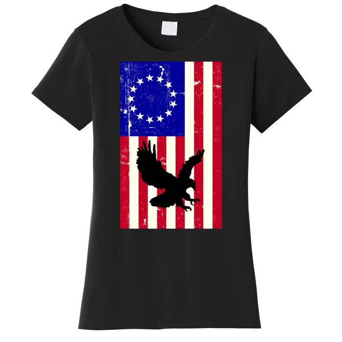 Betsy Ross 4th Of July American Flag Women's T-Shirt