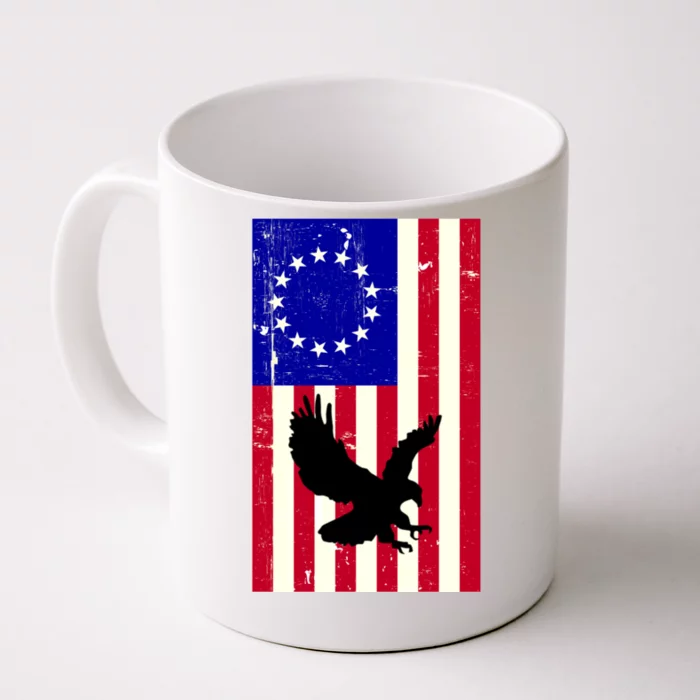 Betsy Ross 4th Of July American Flag Front & Back Coffee Mug