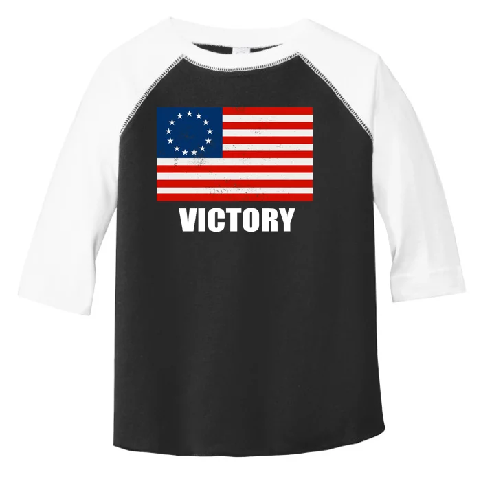 Betsy Ross American Victory Flag Toddler Fine Jersey T-Shirt