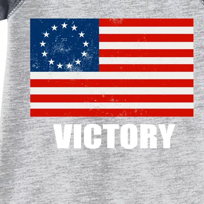 Betsy Ross American Victory Flag Infant Baby Jersey Bodysuit