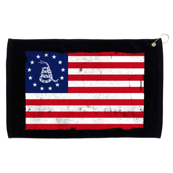 Betsy Ross Don't Tread On Me Flag Grommeted Golf Towel