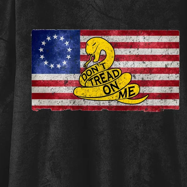 Betsy Ross Don't Trend On Me Snake Hooded Wearable Blanket