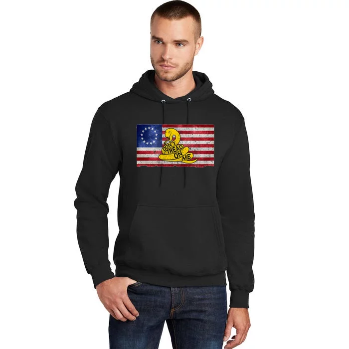 Betsy Ross Don't Trend On Me Snake Tall Hoodie