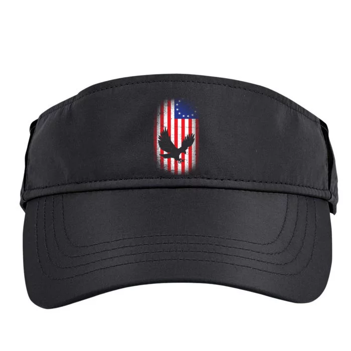 Betsy Ross Flag 13 Colonies Bald Eagle Adult Drive Performance Visor